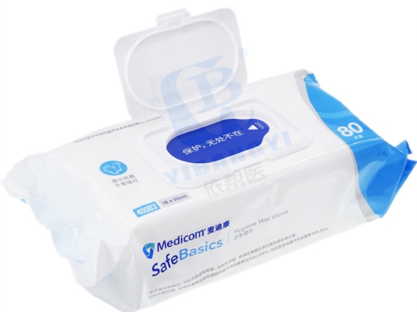麦迪康/MEDICOM Safe Basics 卫生湿巾(80片/包)【18cm*20cm #40003】
